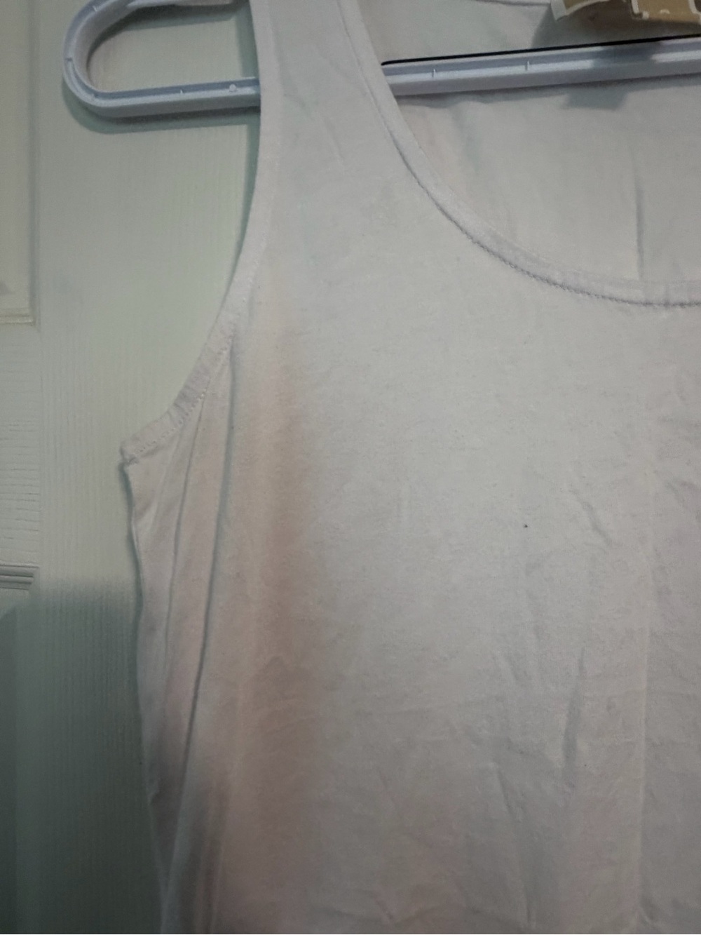 Michael Kors White Peplum Scoop Neck Tank - Picture 3 of 7